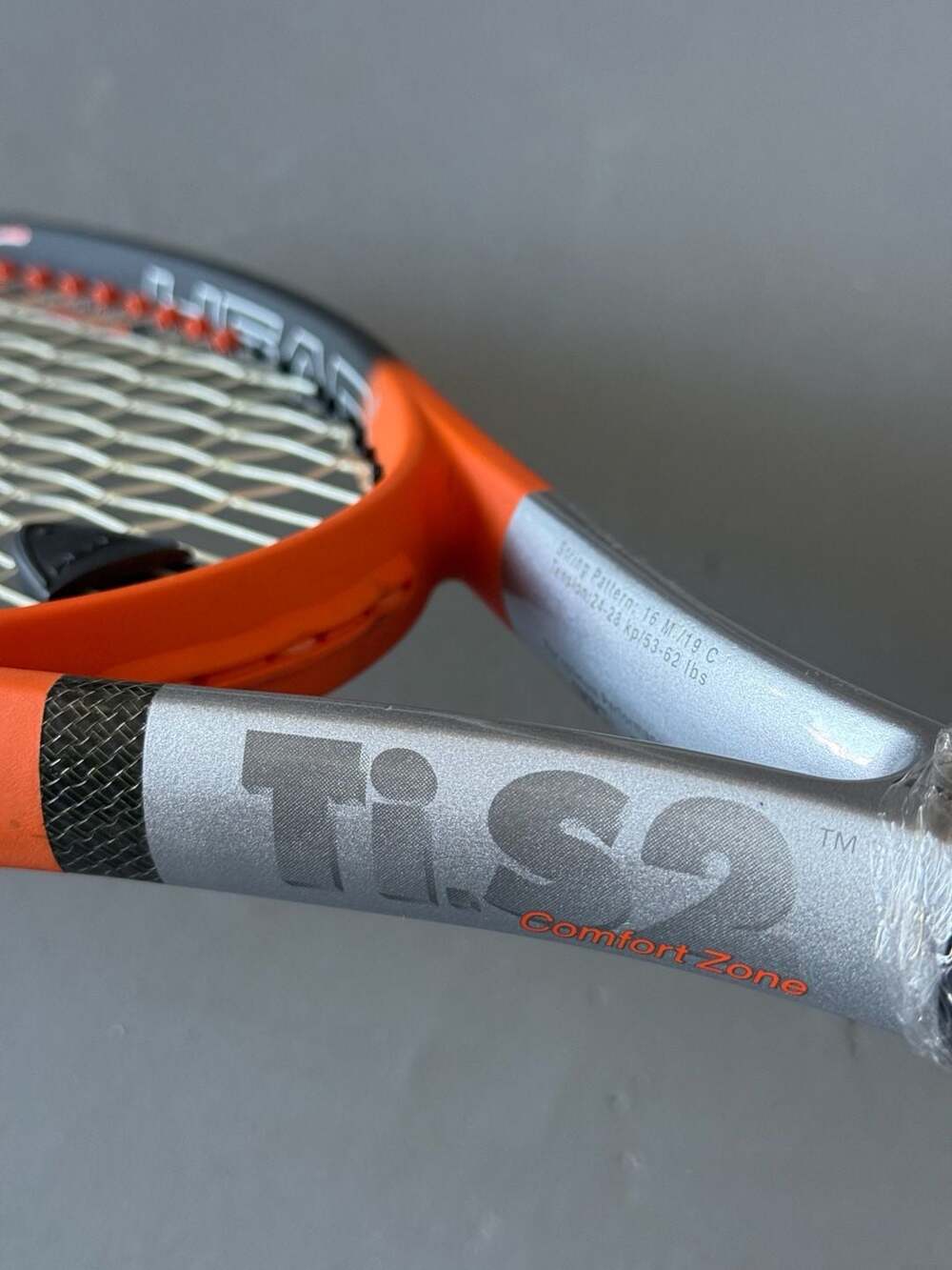 Head Titanium Tennis Ti.S2 Comfort Zone Tennis Racket 4 1/2-4